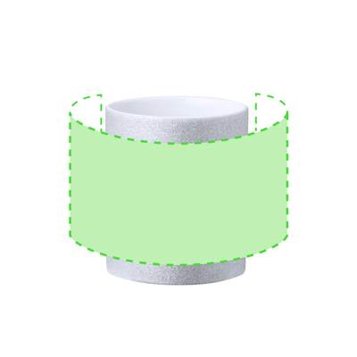 Sublimation Mug Robleda, SILVER: Area 1