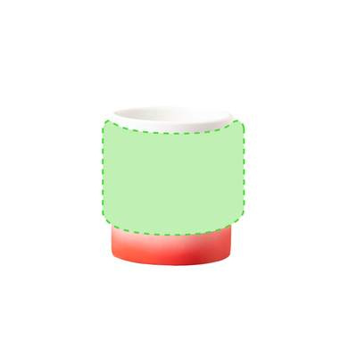 Sublimationsbecher Lanteira, Rot: Bereich 2