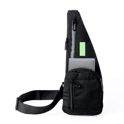 Shoulder Bag Fadaok, BLACK: Area 1
