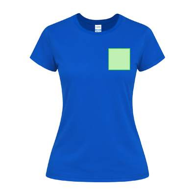Damen-Farb-T-Shirt Seiyo, Schwarz: Bereich 1