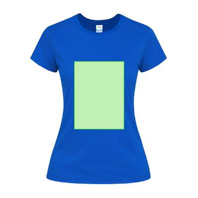 Damen-Farb-T-Shirt Seiyo, Grün: Bereich 3