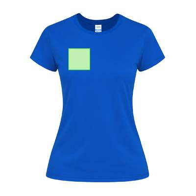 Damen-Farb-T-Shirt Seiyo, Marineblau: Bereich 2