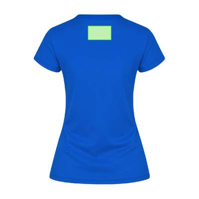 Damen-Farb-T-Shirt Seiyo, Blau: Bereich 6
