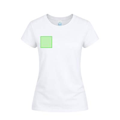 Weißes Damen-T-Shirt Seiyo, Weiss: Bereich 2
