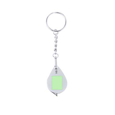 Lupen-Schlüsselanhänger Kitins 8X, Silber: Bereich 1
