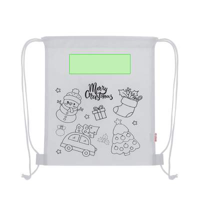 Beutel mit Kordelzug Taky, Weiss: Bereich 1