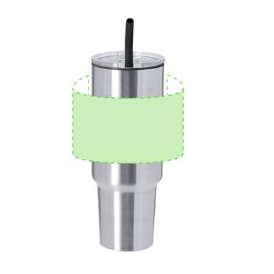 Isolierbecher Lansin, Marineblau: Bereich 1