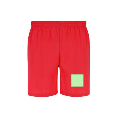 Shorts Rudig, Rot: Bereich 1