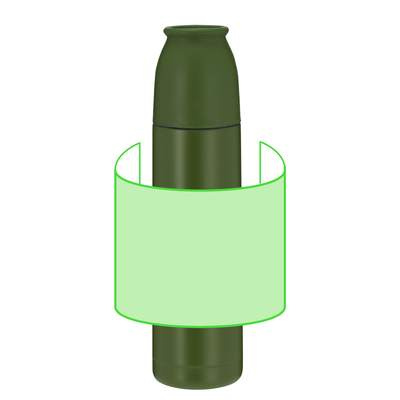 Thermosflasche Clorin, Grün: Bereich 1