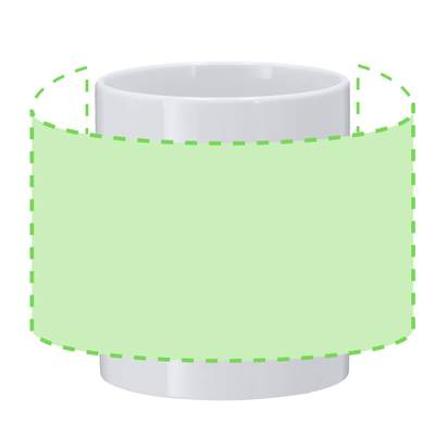 Sublimationsbecher Werdan, Weiss: Bereich 1