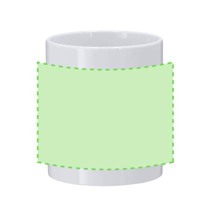 Sublimationsbecher Werdan, Weiss: Bereich 2