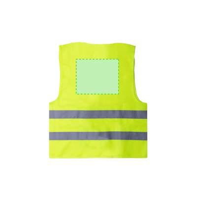 Reflektierende Weste Kastor, Gelb: Bereich 3