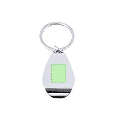 Bottle opener keyring Myren, SILVER: Area 1