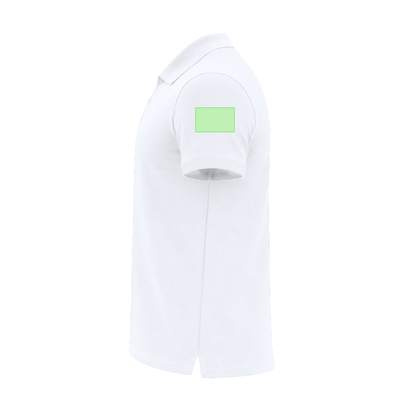 Adult White Polo Shirt Chaplin, WHITE: Area 3