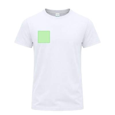 Adult White T-Shirt Perkins, WHITE: Area 2