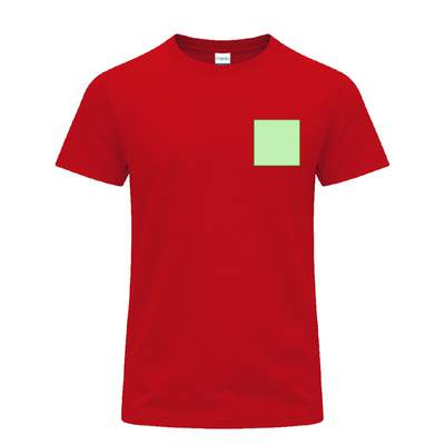 Farbiges T-Shirt für Erwachsene Perkins, Schwarz: Bereich 1