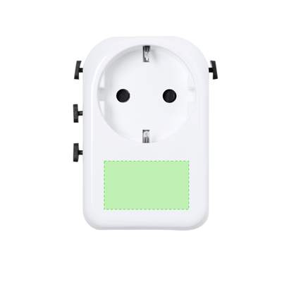 Steckeradapter Wando, Weiss: Bereich 1