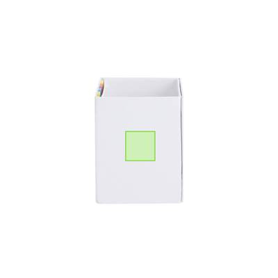 Notepad Pencil Holder Whiteboard Persut, WHITE: Area 2
