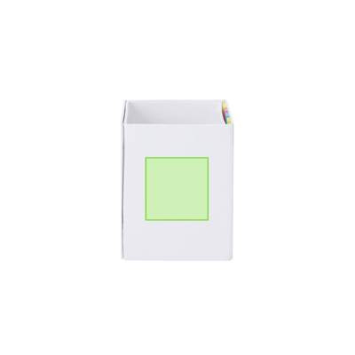 Notepad Pencil Holder Whiteboard Persut, WHITE: Area 7