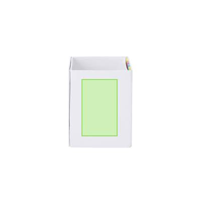 Notepad Pencil Holder Whiteboard Persut, WHITE: Area 8
