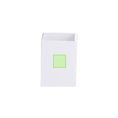 Notepad Pencil Holder Whiteboard Persut, WHITE: Area 10