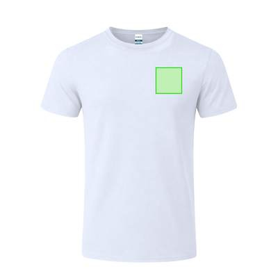 Aikuisten valkoinen t-paita Epika, Valkoinen: Alue 1