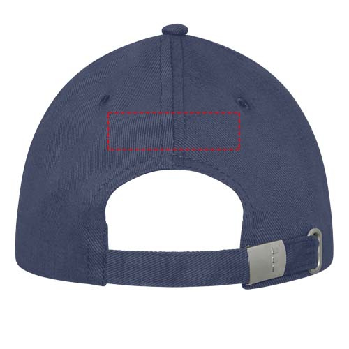 Casquette à 6 panneaux avec visière sandwich Darton: Face arrière · Broderie — variante « fixed »