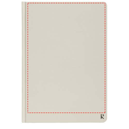 Karst® A5 akmens papīra piezīmju grāmatiņa cietajos vākos - ar oderējumu: Front · Digital print