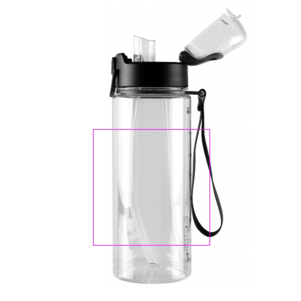 Gourde SEYHAN 900 ml Schwarzwolf: Zone de marquage 1 · S2