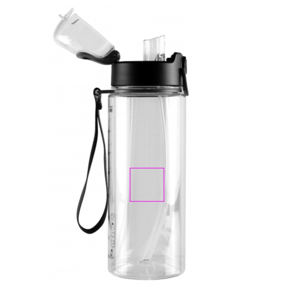 Gourde SEYHAN 900 ml Schwarzwolf: Zone de marquage 2 · T4
