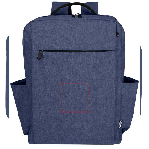 Libra GRS-kierrätetty reppu 15” kannettavalle tietokoneelle 15 l: Front · Embroidery fixed