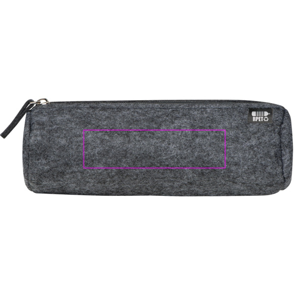 Trousse en feutre recyclé WALERIAN: Zone de marquage 1 · DTF1