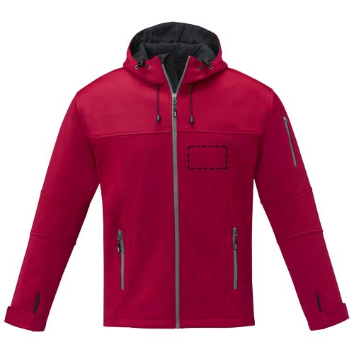 Veste softshell homme Match: Poitrine gauche · Transfert DTF