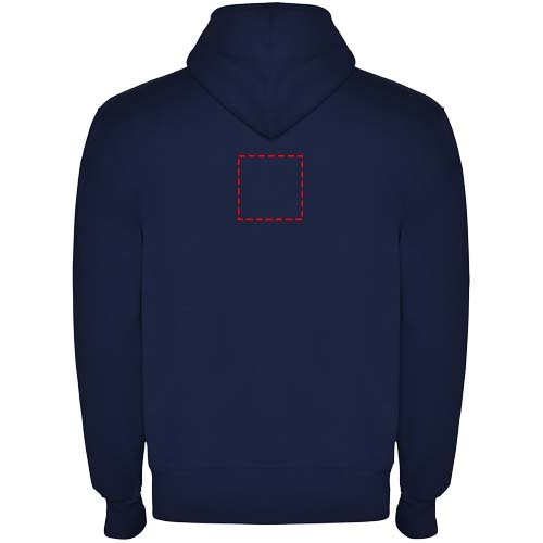 Sweat-shirt unisexe zippé à capuche Montblanc: Impact – haut du dos · Broderie — variante « fixed »