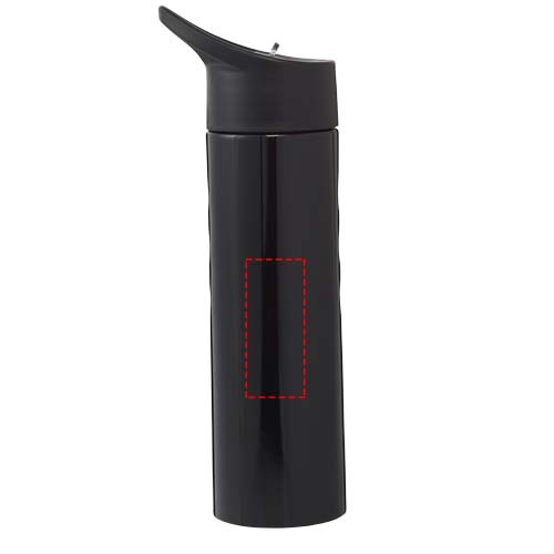 Trixie – bouteille de sport en acier inoxydable 750 ml: Côté · Tampographie