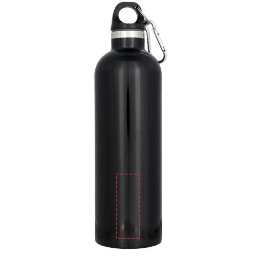 Atlantic – bouteille d’eau 530 ml à isolation sous vide: Face avant · Tampographie
