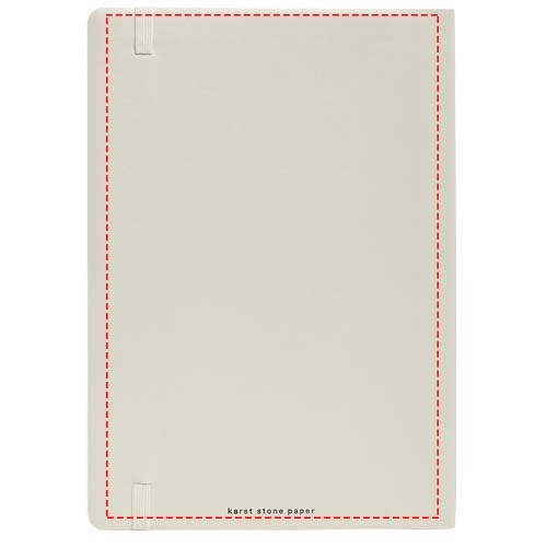 Carnet ligné A5 à couverture souple Karst®: Face arrière · Impression numérique