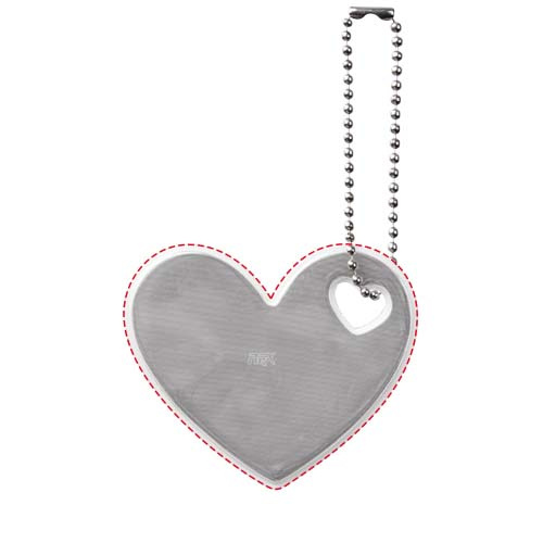 RFX™ H-12 PVC hanging reflector – heart: front (under reflective layer)