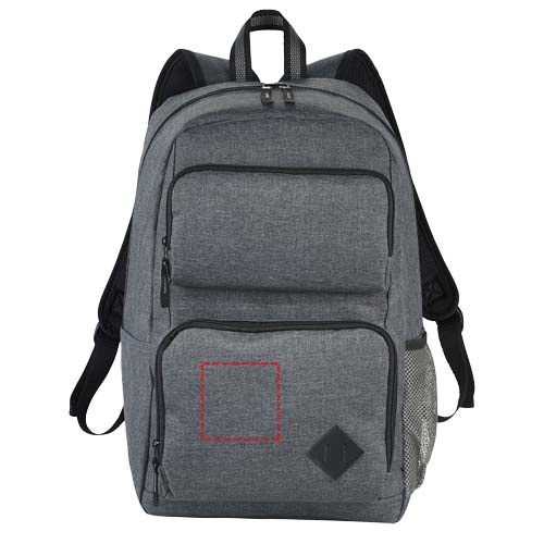 Sac à dos 20 l pour ordinateur 15 pouces Graphite Deluxe: Dessous · Sérigraphie