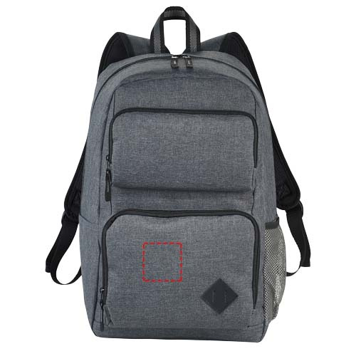 Sac à dos 20 l pour ordinateur 15 pouces Graphite Deluxe: Dessous · Broderie — variante « fixed »