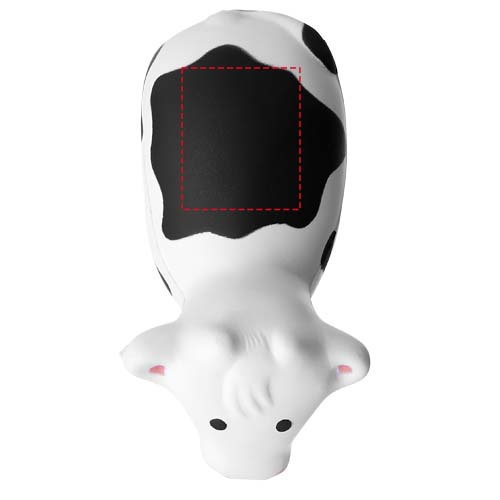 Objet antistress en forme de vache Attis: Dessus · Tampographie