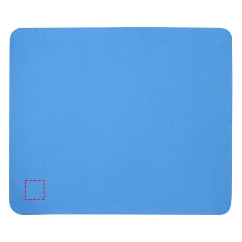 Plaid polaire Willow en RPET certifié GRS: Couverture · Broderie