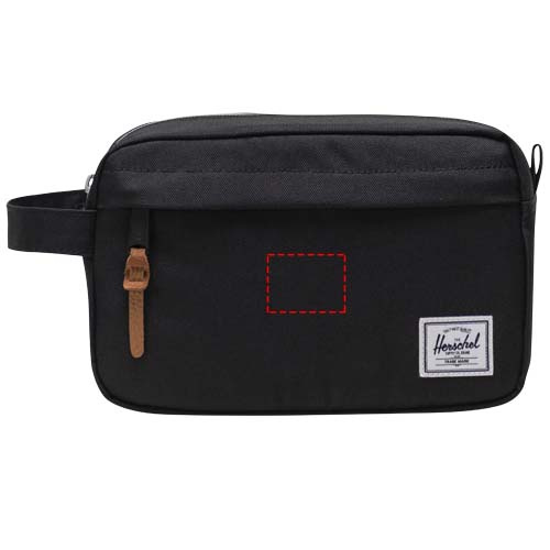 Trousse de voyage recyclée Herschel Chapter: Face avant · Broderie — variante « fixed »