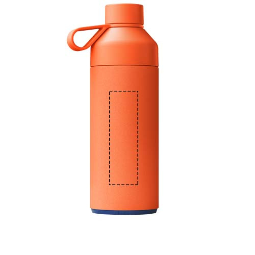 Bouteille isotherme 1 000 ml à isolation sous vide Big Ocean Bottle: Back · Laser engraving