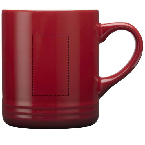 Kubek ceramiczny Laguna 330 ml: Przód · Tampondruk
