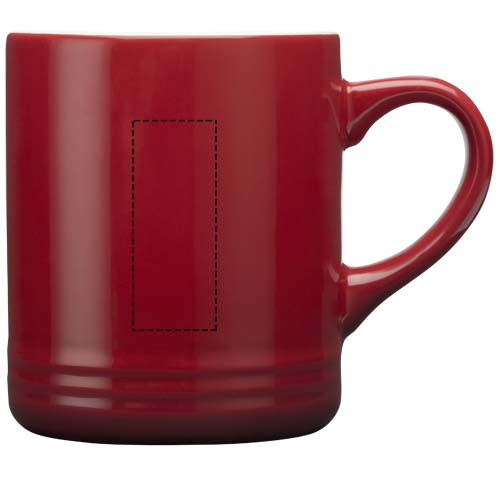 Kubek ceramiczny Laguna 330 ml: Przód · Grawerowanie laserowe