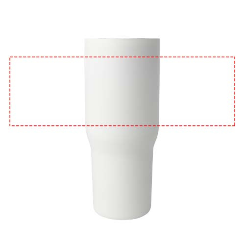 Gobelet Bronx de 900 ml en acier inoxydable recyclé certifié RCS, isolation sous vide avec cuivre et couvercle à double fonction: Tout autour · Impression numérique à 360°