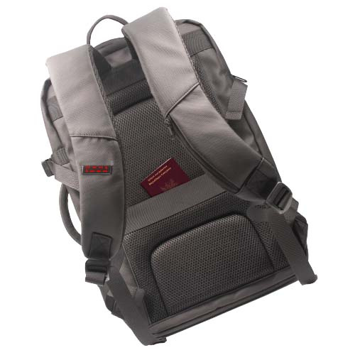 Sac à dos de 40 l avec système d’aspiration SCX.design L14: Face arrière · Gravure laser