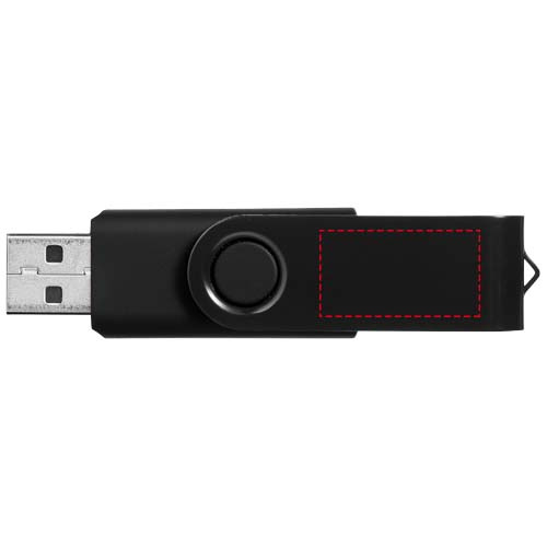 Clé USB 4 Go Rotate-metallic: Back · Laser engraving