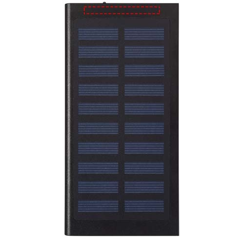 Stellar 8000 mAh solar power bank: Front · Padprint